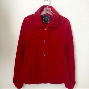 Red warm jacket